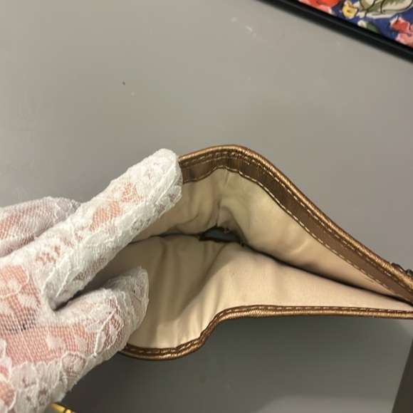 Coach EUC Horse & Buggy Design Small Bronze Wallet - Picture 6 of 6